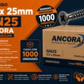 Parafuso 3,5 x 25mm Gn25 Ancora ponta agulha