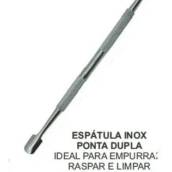 Kit com 25 Espátulas Aço Inox Ponta Dupla Global Ref. 010