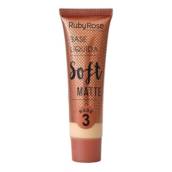 Base Líquida Soft Matte Nude 3 - Ruby Rose