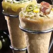 Pizza cone de frango com bacon - Super top