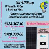 Kit de energia solar