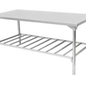 Mesa com prateleira inferior - Totalmente em Aço Inox 430 ou 304 - INNAL