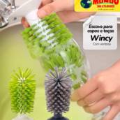 Escova para Copos e Taças Wincy com Ventosa