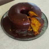 Bolo de Cenoura com cobertura de Ganache