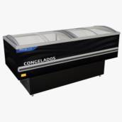 Ilha para congelados 520L Vidro Semi Curvo - POLOFRIO