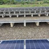 Estrutura de concreto para superfície plana