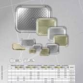 Bandeja Laminada Retangular Dourada