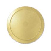 Bandeja Cakeboard Redonda Dourada
