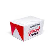 Embalagem box antivazamento 1500ml red gourmet - 50 unidades