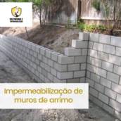 Impermeabilização de muro de arrimo