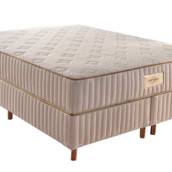 Cama box + Colchão Paropas de Molas Pocket Ensacadas HR33 Eco Fibra Rose