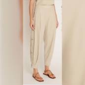 CALÇA CENOURA EM LINHO