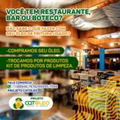 Compramos óleo de bares, restaurantes e botecos - Empresas que fazem reciclagem de óleo em Aracaju