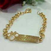 Pulseira Portuguesa modelo infantil personalizada