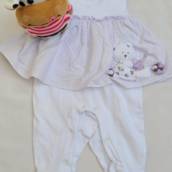 Body Infantil Menina Branco e Lilás em Bauru 