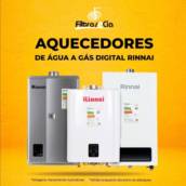 Aquecedores de água a gás digital Rinnai - Aquecedores de água em Aracaju