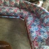 Sofá de Canto em Sued Floral