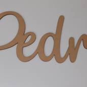 Nomes personalizados em MDF