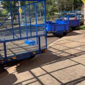 Carreta para carregar lixo/graneleiro 