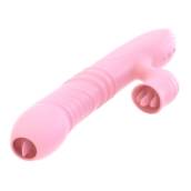 Vibro com Língua Dupla - Recarregável e com Aquecedor
