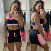 Conjunto de Top e Shorts Fitness em Bauru