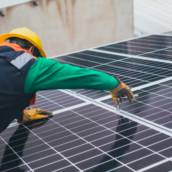 Instalação de placa solar
