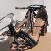 Sandália Lady Animal Print