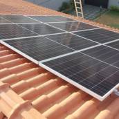 Instalação de placa fotovoltaica