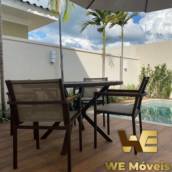 Conjunto mesa de aluminio e cadeiras em tela sling em São Paulo, SP por We Moveis