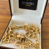 Corrente com Crucifixo Grande Ouro 18k em Bauru