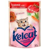 Sachê Kelcat Carne com Ervilha e Cenoura