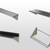 Prateleiras em inox para cozinha industrial