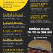 Cardápio de Lanches da Kreperie Le Krepe em Bauru