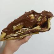 Crepe de Nutella com Banana e Leite Ninho em Bauru