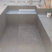 Montagem de piscina