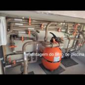 Montagem de filtro de piscina 