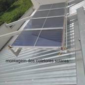 Montagem de coletor solar