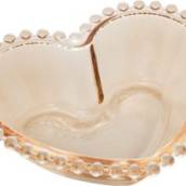 Bowls Cristal coração Pearl Âmbar Wollf