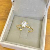 Anel com Pedra de Diamante em Bauru