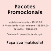 Pacotes Promocionais de Aulas! 