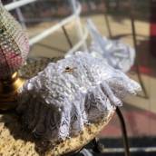 Mini Almofada para Alianças Branca com Babado Renda para Casamento em Bauru
