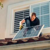 Instalação de placa fotovoltaica