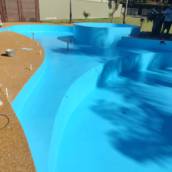Pintura Industrial Poliuretano em Piscina.