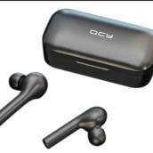 Fone de ouvido Bluetooth in-ear sem fio QCY T5 black | Jundiaí