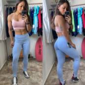 Calça Legging e Top para treino Tam G em Bauru