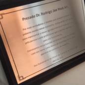 Placas de homenagem em Bauru