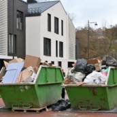 Descarte de entulho 