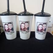Copos de canudo personalizados