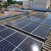 Instalação de placa solar