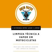 Limpeza técnica a vapor em motocicleta